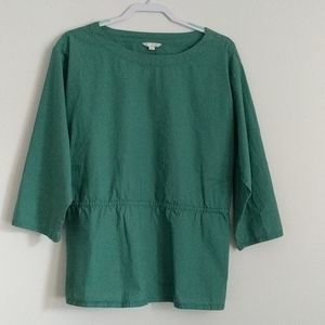 Gap Green Peplum Work Top